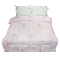 简夫人(MISSJIAN)被子单人床印花棉被柔软厚实不易跑棉北欧风格子透气保暖被褥秋冬季单双人被芯