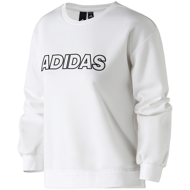 adidas女服卫衣圆领套头衫休闲运动服EA3132