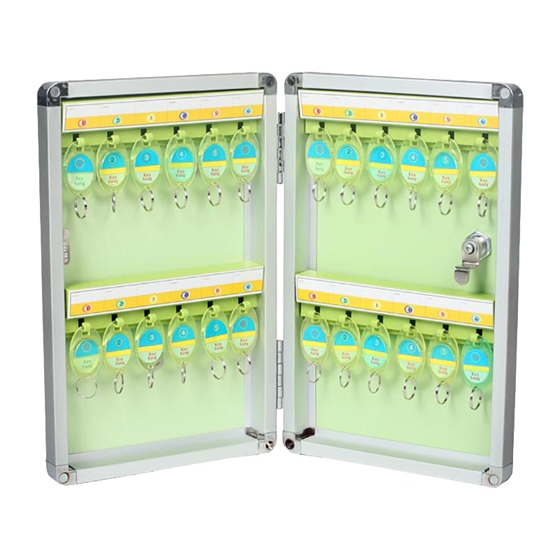 可得优(KW-triO)YS-24 24位钥匙箱 管理箱 金属钥匙箱 壁挂钥匙柜 仓库钥匙箱 磁性门锁 标志牌/提示牌