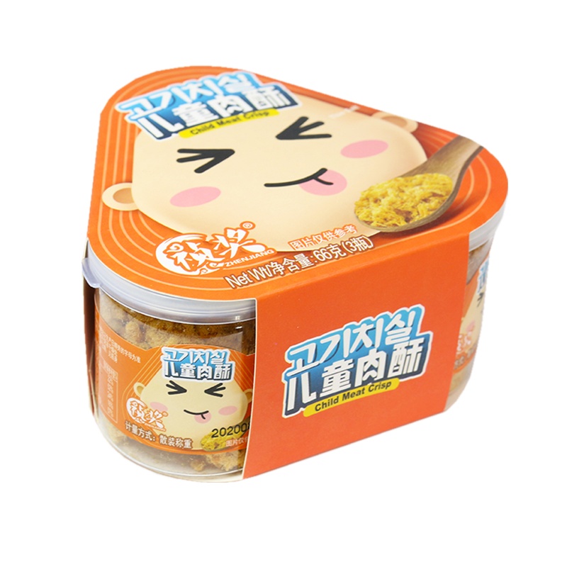 祯香(祯奖系列)儿童肉酥66g三连罐*2 苏宁自营辅营养儿童肉酥/肉松辅食拌饭搭配婴儿宝宝儿童营养肉酥独立卫生包装