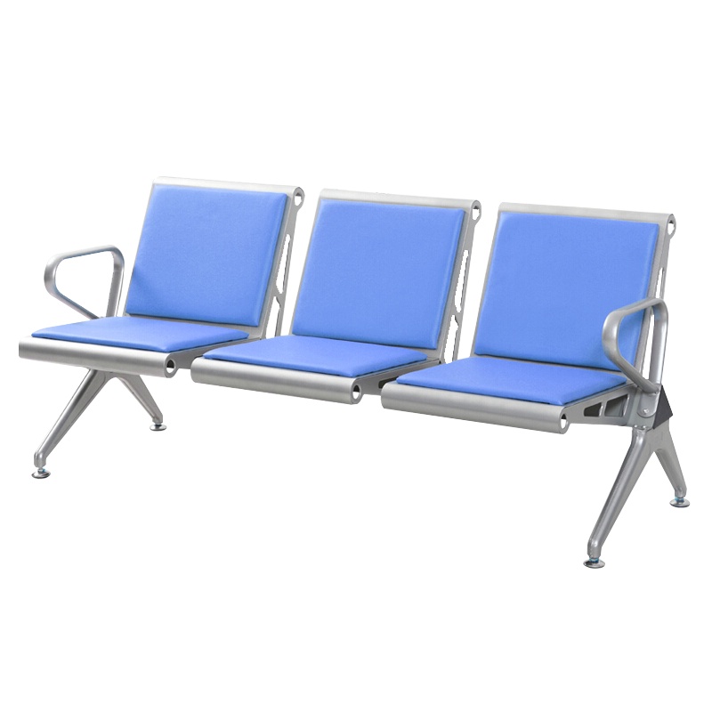 全简机场椅候车椅连排坐椅医院候诊椅输液椅深蓝色
