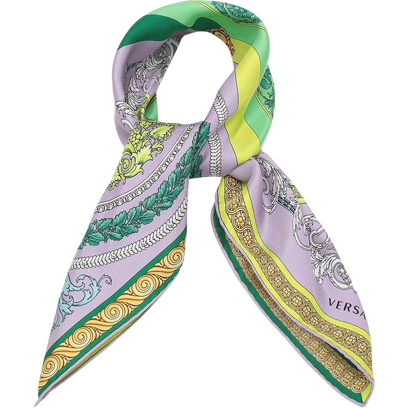 VERSACE 范思哲 男士 桑蚕丝围巾丝巾 IFO7001 1F00598