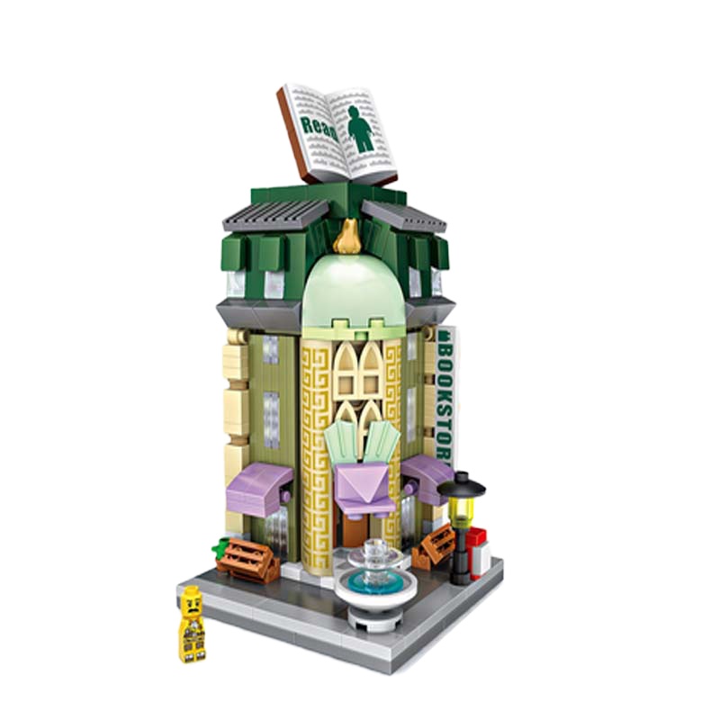 loz 小颗粒积木 转角书店1624