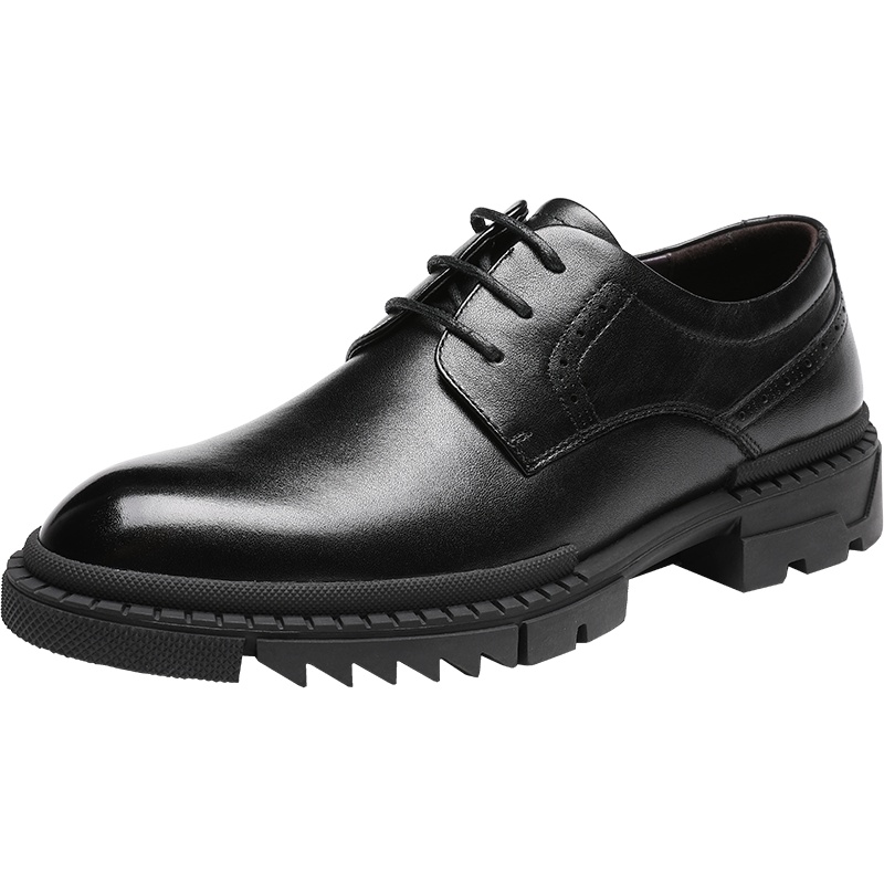 红蜻蜓真皮男皮鞋2020秋季新款头层牛皮商务正装皮鞋百搭休闲鞋