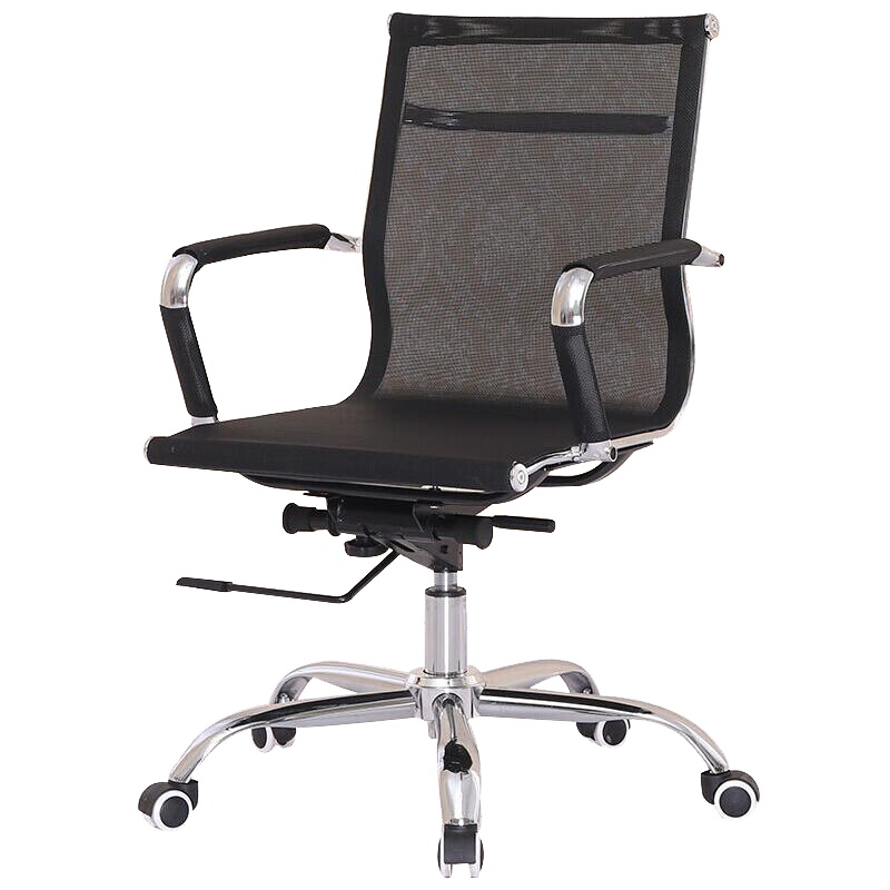 欧宝美电脑椅午休椅办公椅人体工学椅家用转椅网椅休闲椅子黑色