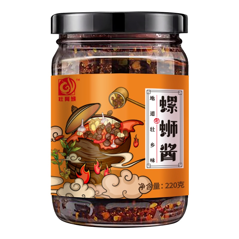 桐羿 壮阿姨螺狮酱海鲜酱220g/瓶 地道壮香味 拌饭拌面炒菜厨房酱料