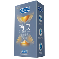 杜蕾斯(Durex) 避孕套 凸点螺纹持久装 12只装 延时标准款安全套套 男用 成人情趣计生性用品