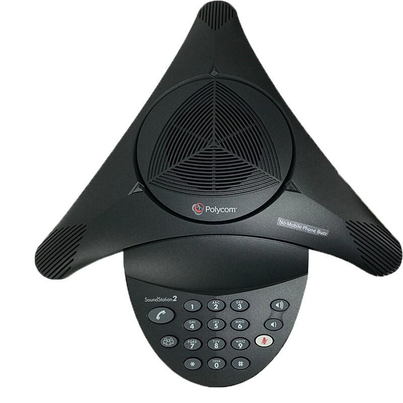 宝利通polycom音视频会议电话SoundStation 2基础型 高保真扬声器自动降噪 全双工 中小型会议室