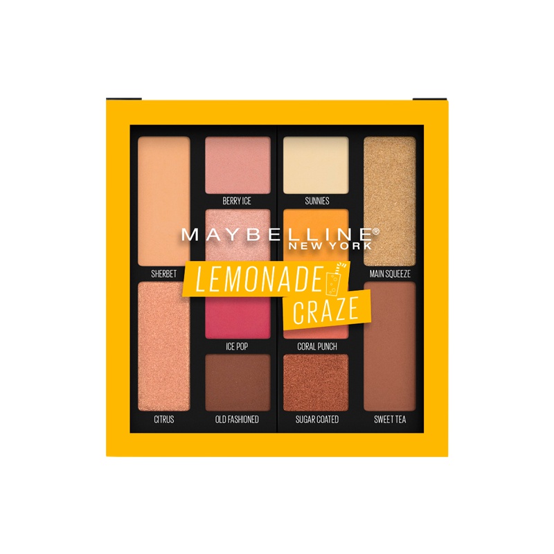 美宝莲(Maybelline) 纽约时刻多色眼影盘柠檬热浪 7.4g/珠光哑光多色眼影盘新手初学者