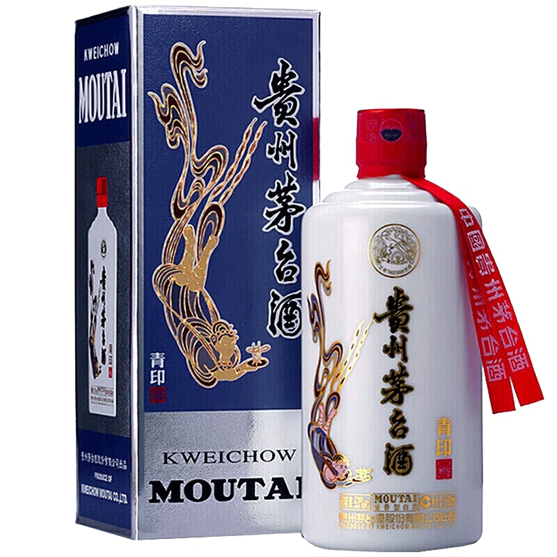 贵州茅台酒 青印 53度 500ml 单瓶装 白酒 酱香型