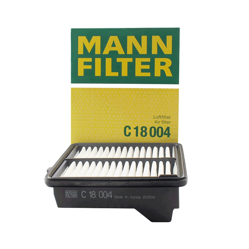 曼牌(MANN)空气滤C18004适配08-13款飞度GE 1.3/1.5L/08-14款锋范经典1.5L