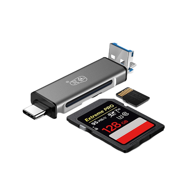 川宇USB-C3.0高速多功能合一手机读卡器