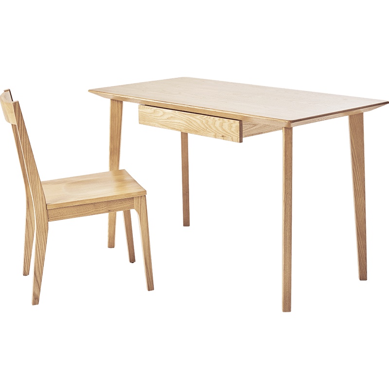 小米生态链企业8H全实木书桌椅北美进口白蜡木1.2m学习桌电脑办公桌子书房家具