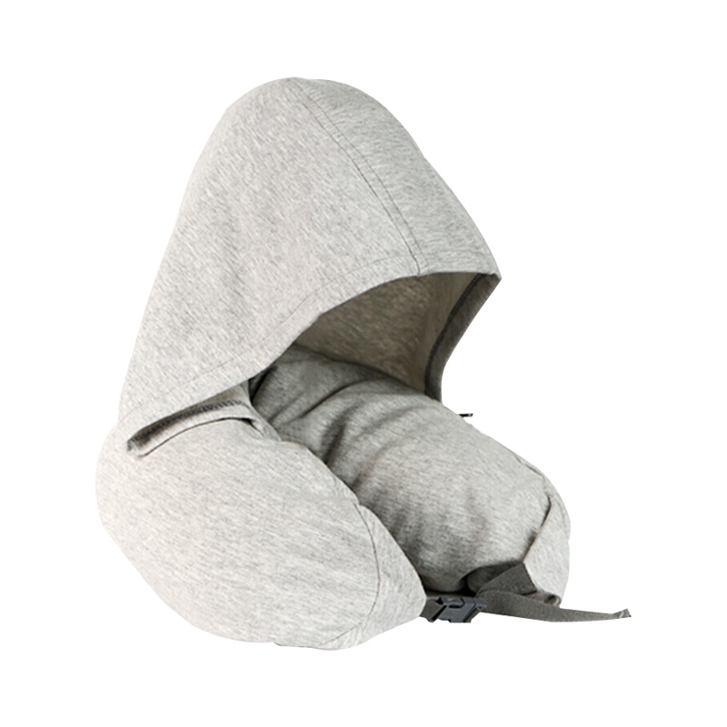北极绒 枕芯 多功能颗粒U型枕头芯单人 便携式旅行颈椎枕汽车飞机u形枕午睡枕