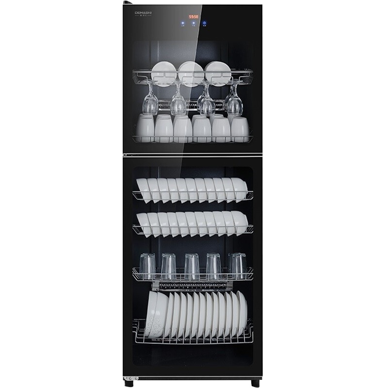 德玛仕(DEMASHI)消毒柜商用大型餐饮碗筷消毒立柜大容量家商两用 中温[6层320L丨全面屏数显]ZTP380D-1