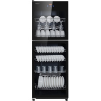 德玛仕(DEMASHI)消毒柜商用大型餐饮碗筷消毒立柜大容量家商两用 中温[6层320L丨全面屏数显]ZTP380D-1