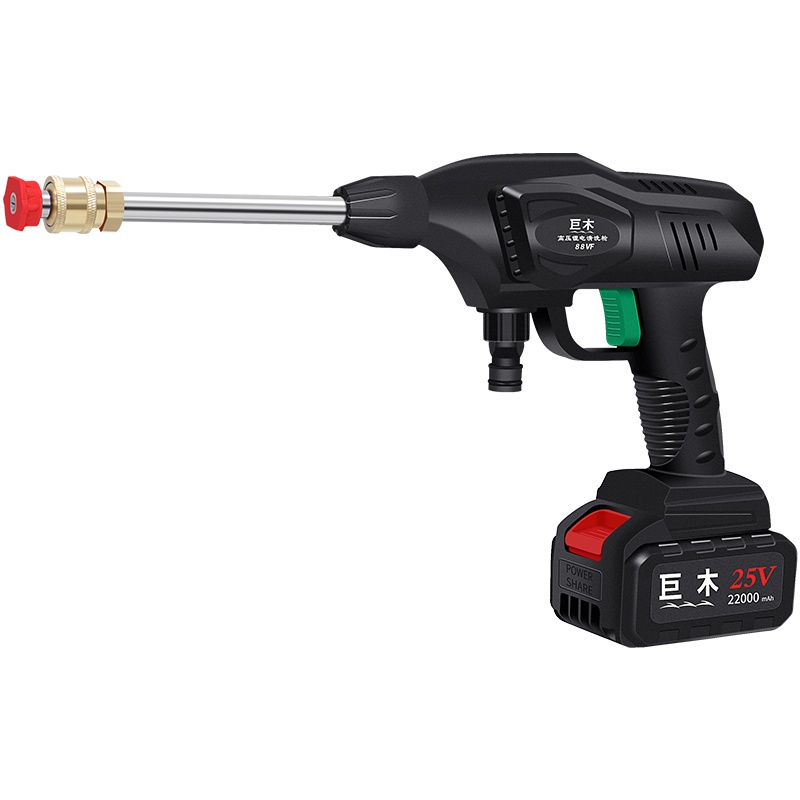 巨木 无线洗车机家用高压锂电自吸式洗车水枪户外多功能便携式洗车机