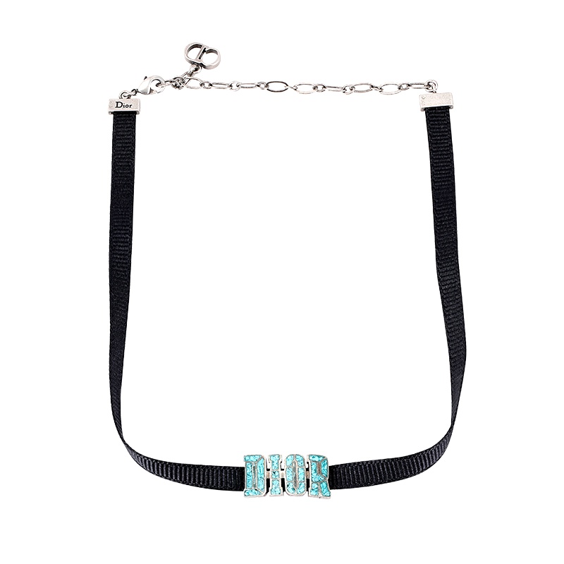 Dior新款项链女款J’Adior系列镀钯金属简约个性马赛克锁骨链项链脖颈链 N0682DVORS 944