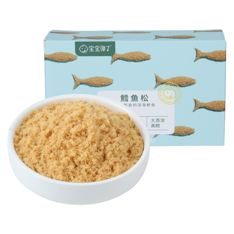宝宝馋了无添加辅食添加料拌饭料儿童零食鳕鱼肉松单盒装64g
