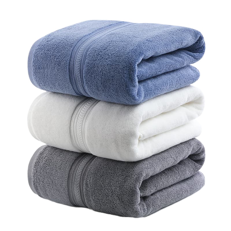 洁丽雅酒店浴巾纯棉家用吸水速干柔软洗澡巾大裹巾800g