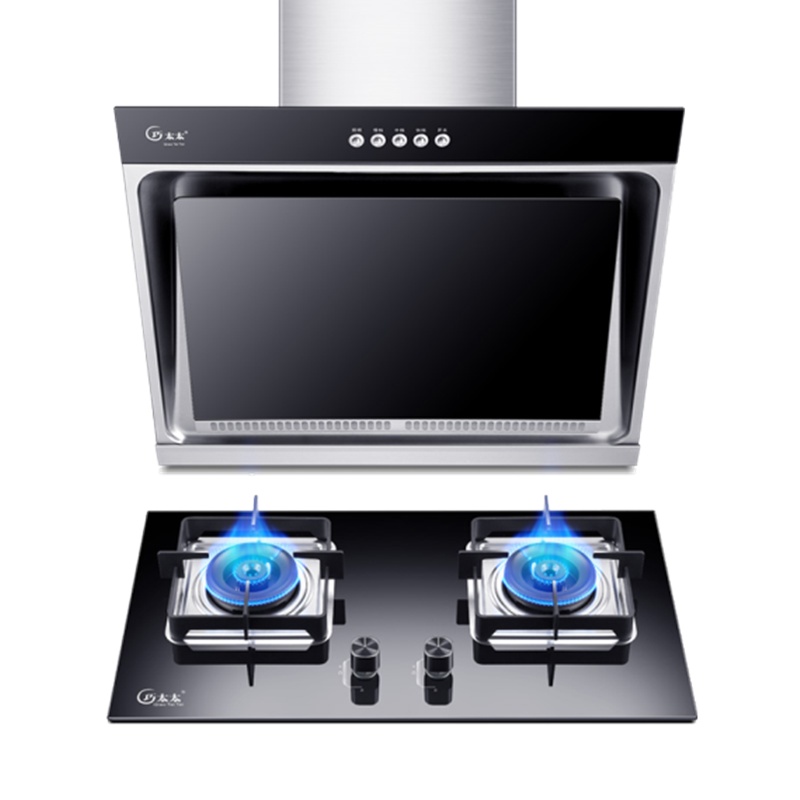 巧太太侧吸按键烟机加燃气双灶天然气套装CXW-220-710S+ JZT-Z3