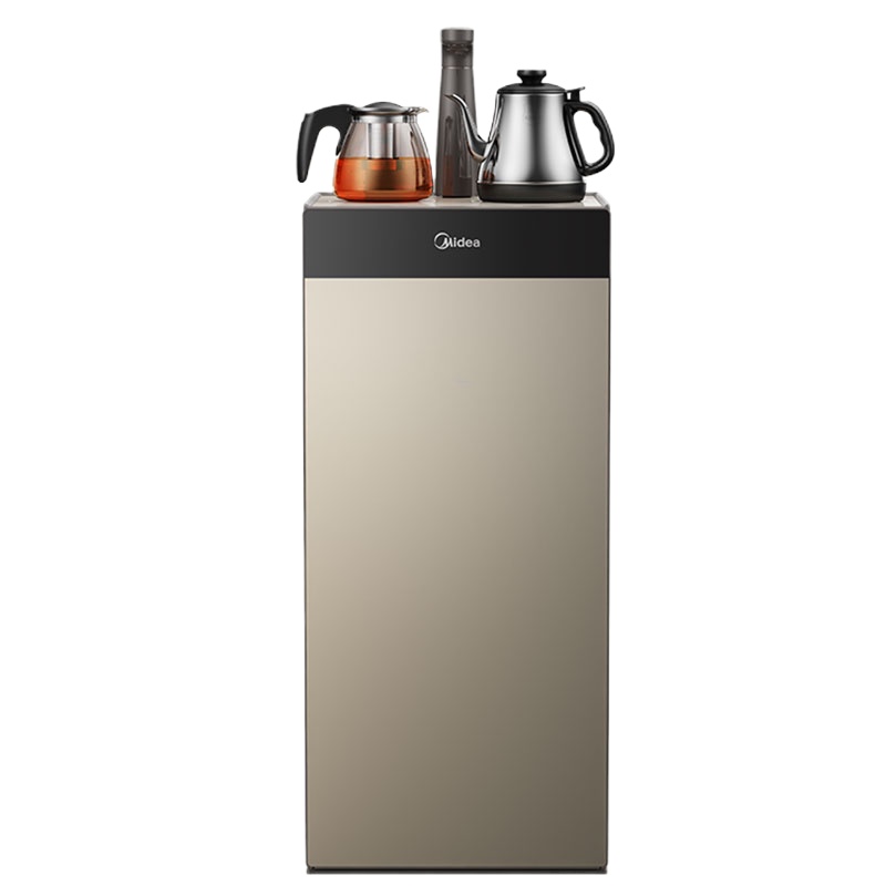 美的(Midea)饮水机茶香茶吧机家用下置式 多功能智能自主控温 立式温热型饮水机 YR1025S-W