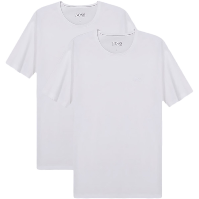 HUGO BOSS 雨果博斯 男士 棉质贴身打底圆领短袖T恤两件套装 50325390