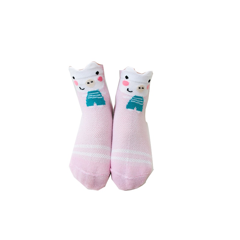 2018新款夏季超薄儿童袜子0-3-5-7-9-12岁网眼透气婴儿宝宝船袜