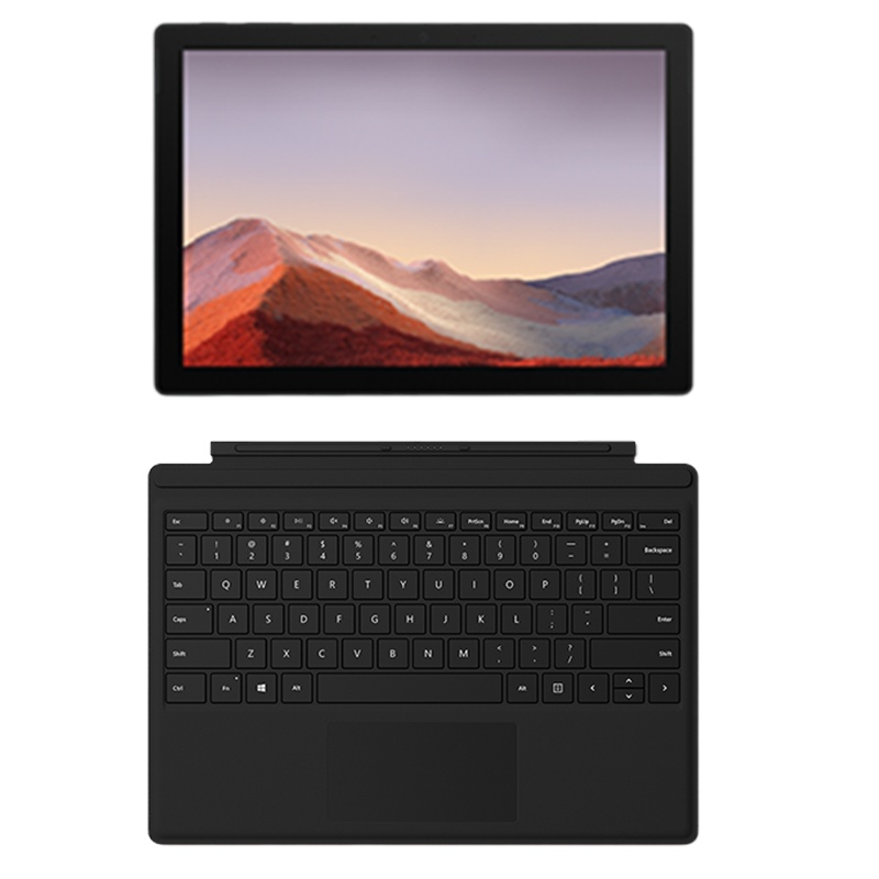 [+原装黑键盘]微软(Microsoft)Surface Pro7+ 第11代英特尔酷睿i7 12.3英寸 二合一平板电脑 笔记本电脑 32G 1T 亮铂金