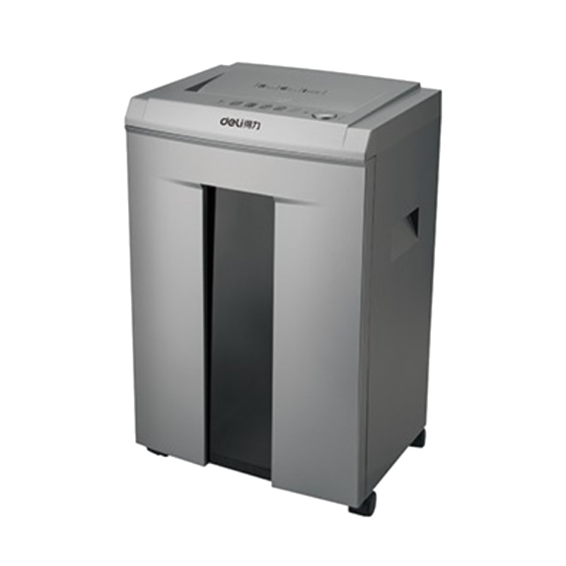 得力(deli)14461碎纸机 单次碎纸6张 20L大容量 米粒状2*12mm 5级保密 办公家用粉碎机 金属灰