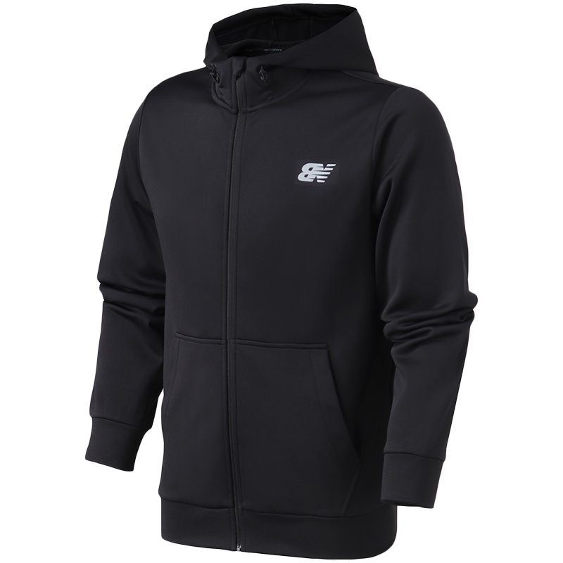 New Balance/NB男装外套连帽细绒保暖休闲运动服AMJ81005 L AMJ81005-BK黑色