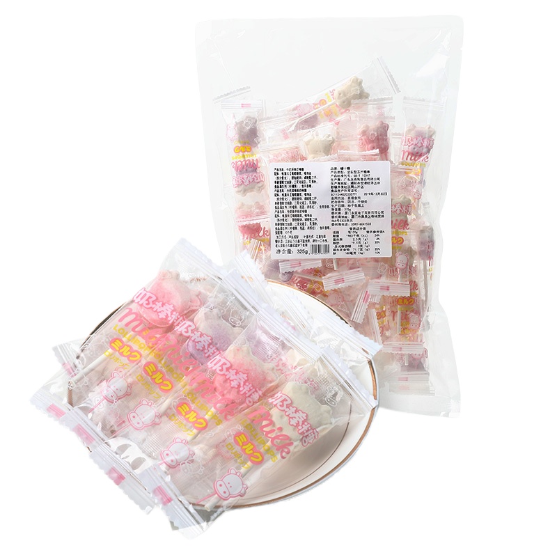 WQMD暖小糖牛头奶棒棒糖(混合味50支)/325g*1袋