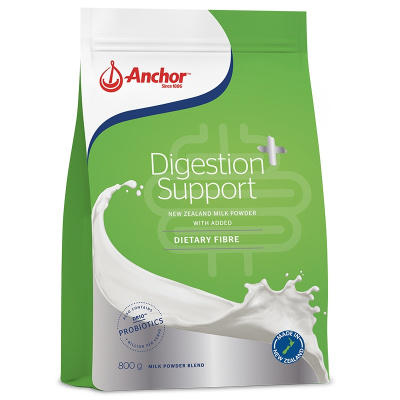 安佳Digestion Support成人益生菌全脂奶粉800g/袋膳食纤维保护肠道奶粉 进口全脂成人奶粉 进口奶粉