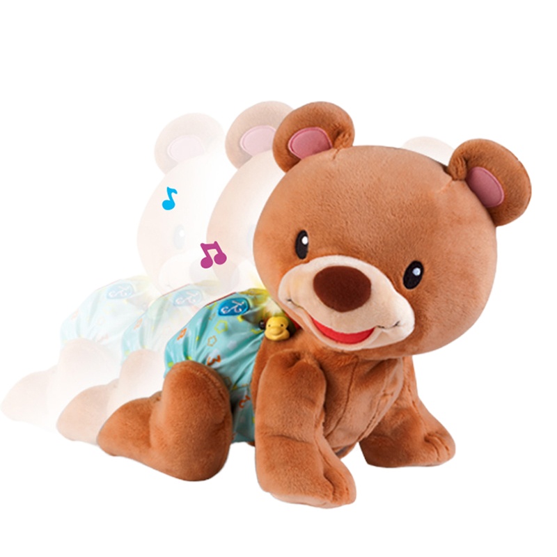 VTech伟易达学爬布布熊婴儿引导爬娃玩具宝宝爬行神器电动爬爬熊