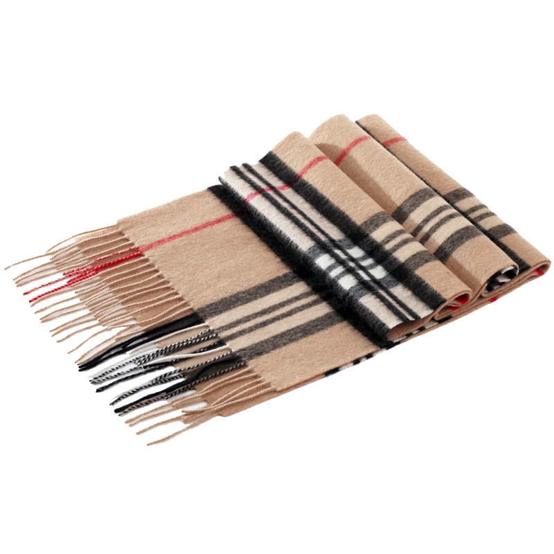 专柜同款 恒源祥100%纯羊毛围巾男女通用格子围脖