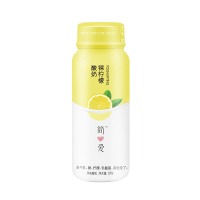 简爱 水果裸酸奶柠檬味180g*12瓶 低温水果酸奶