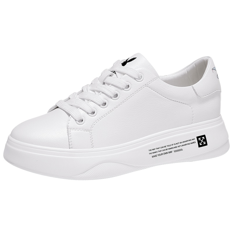 花花公子小飞象小白鞋女2019新款夏款秋季百搭鞋子女厚底板鞋