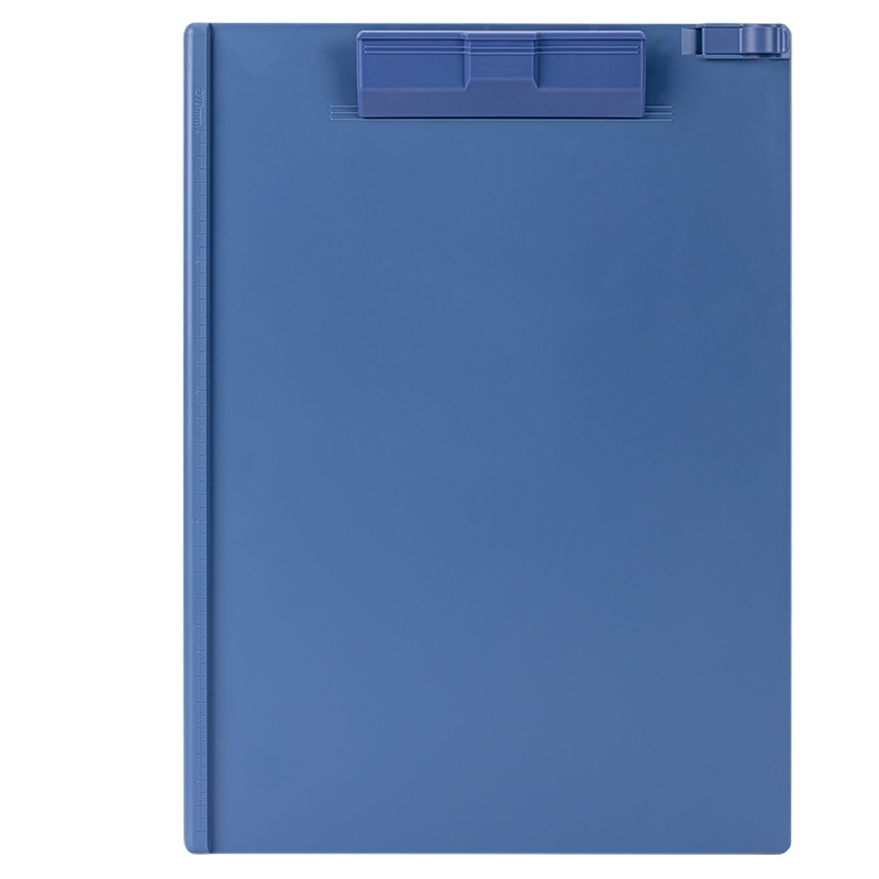 得力 (deli)9253塑料板夹 A4板夹 文件夹板夹 写字板垫板 12只装 深蓝