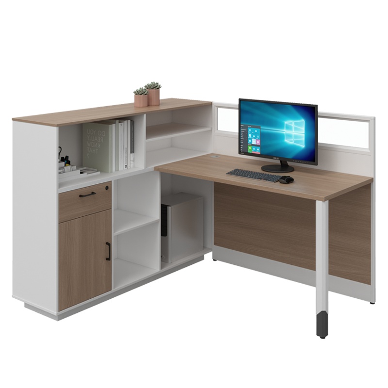 匡大 办公桌现代简约板式办公桌 1.5米屏风卡位 KDT-FL688G-1L/R