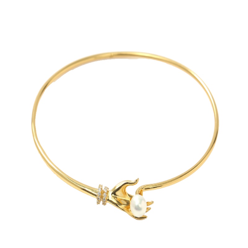 故宫-掌上明珠铜镀18k金手镯