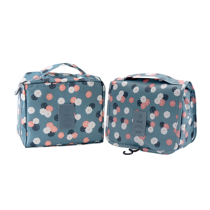 欧润哲 旅行洗漱包 折叠挂式化妆美容包差旅包便携袋收纳包 一套两款