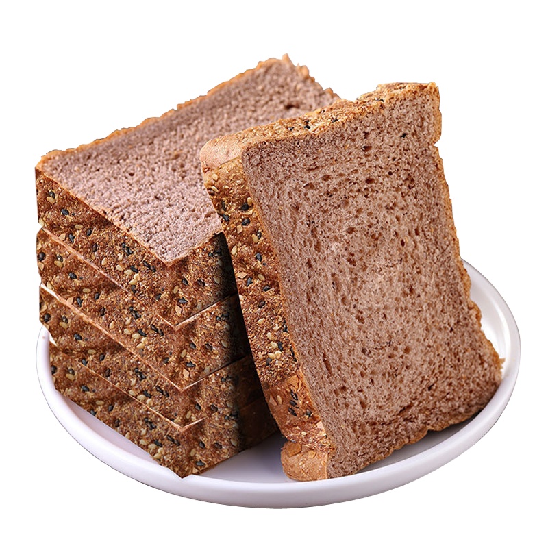 黑麦全麦吐司谷物粗粮面包500g/1000g无加蔗糖代餐早餐包糕点点心