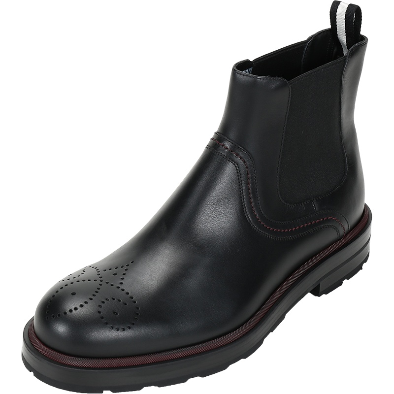 BALLY 巴利 男士 牛皮靴子切尔西靴皮靴 CORBET FUR