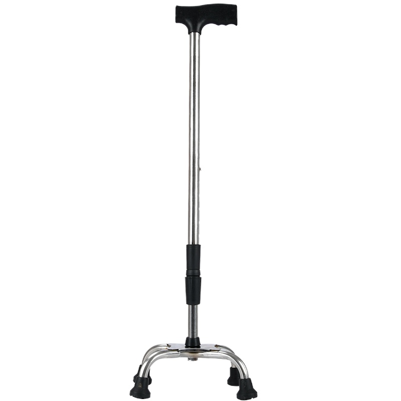 卓一生活(ZUEI) B-09 手杖 四脚伸缩 轻便防滑 不锈钢