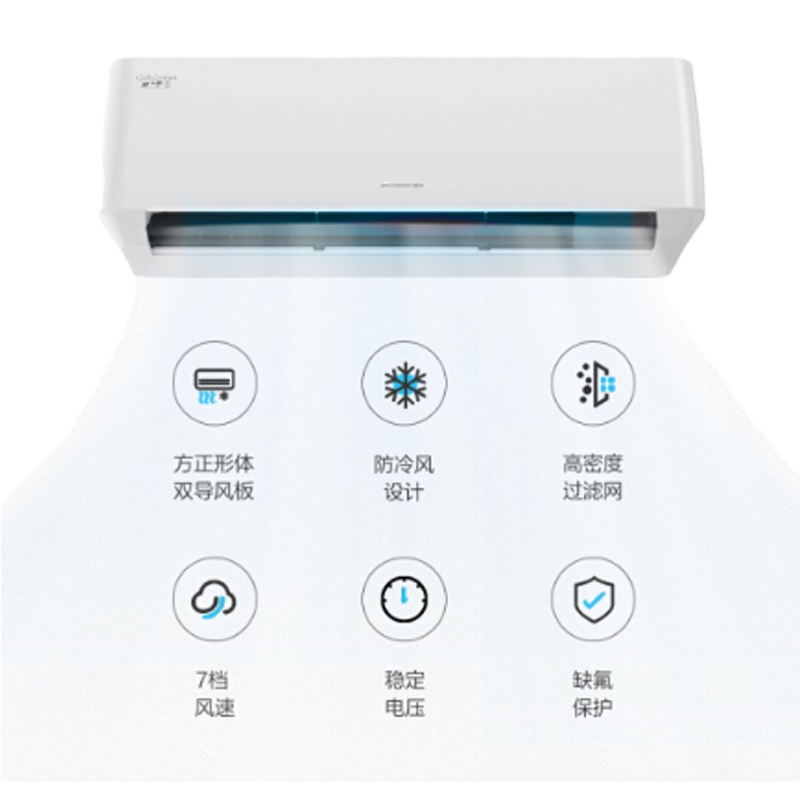 格力 凉之夏1.5匹 自洁智能睡眠变频快速冷暖壁挂式卧室空调挂机 KFR-35GW/(35564)FNhAa-C3