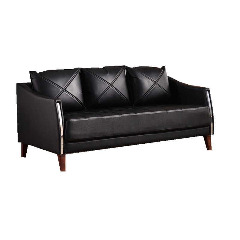 欧宝美办公沙发简约现代商务沙发会客接待办公沙发茶几组合 三人位