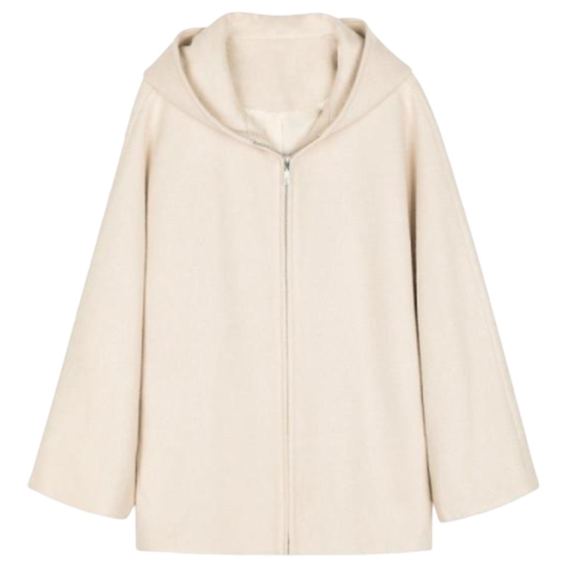 【专柜同款】拉夏贝尔秋冬宽松连帽短款外套冬季韩版时尚设计感休闲上衣女10024486