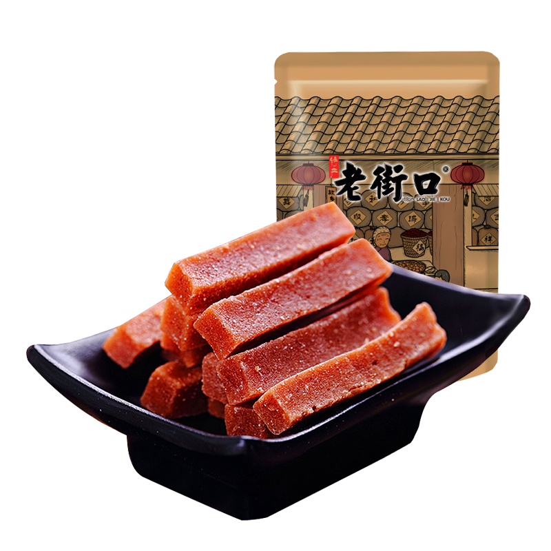【满88减45元】老街口-山楂条200g(休闲零食果干果脯蜜饯小吃特产怀旧山楂片)