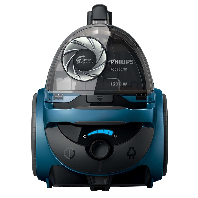 飞利浦(Philips)吸尘器FC5986/81小型家用无尘袋大功率(牛仔蓝)1.5L大容量尘盒/尘桶 地毯式干式