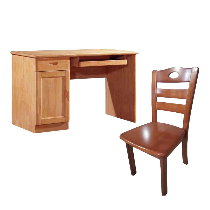 逐鹿中原书桌椅写字台1.2米学习桌电脑台式桌现代简约办公桌子XKJ1017木桌椅一套